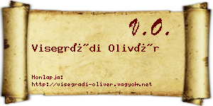 Visegrádi Olivér névjegykártya