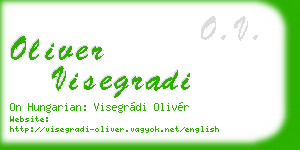 oliver visegradi business card